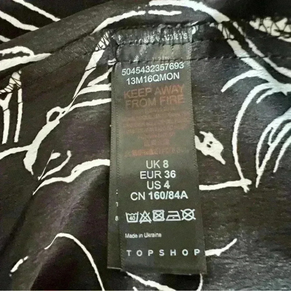 TOPSHOP Horse Utility Blouse, Size 4, High Quality EUC Rare - Picture 5 of 6